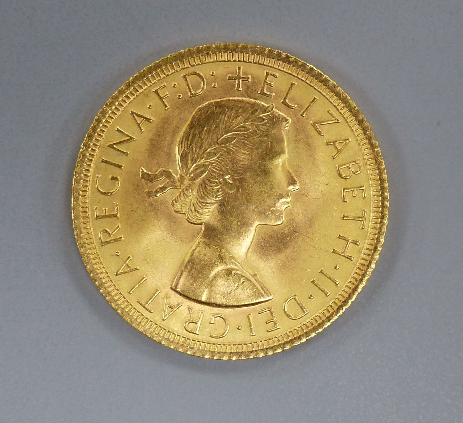 A 1965 gold sovereign